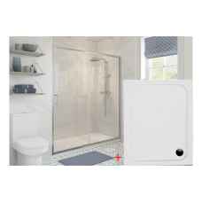 1200mm Sliding Shower Doors c/w Shower Tray